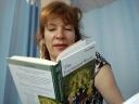 Gabrielle reading us fairy stories
