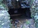 The now-closed-off mine