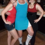 DJ Mark Waden in cheerleader uniform!